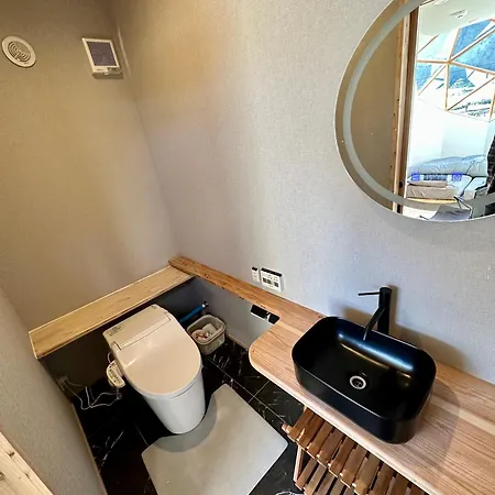 Hotel Fuji Dome Glamping Fujikawaguchiko Exterior foto