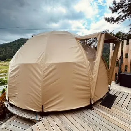 Hotel Fuji Dome Glamping Fujikawaguchiko Exterior foto