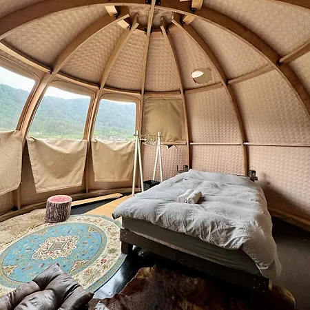 Hotel Fuji Dome Glamping Fujikawaguchiko Exterior foto