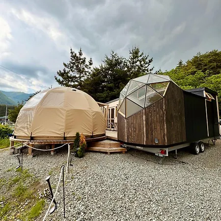 Hotel Fuji Dome Glamping Fujikawaguchiko Exterior foto